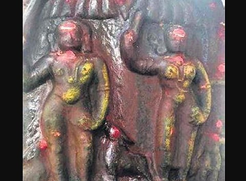 The stone – named as Kalveeramman – had been worshipped by the locals for decades.