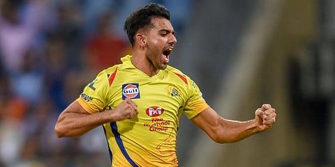 CSK pace spearhead Deepak Chahar (Photo | PTI)