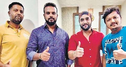 Actor along with producer S Umapathy, director Mahesh Kumar