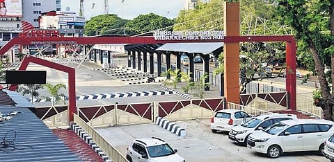 The North bus stand at Thrissur which was renovated by South Indian Bank using its CSR funds.