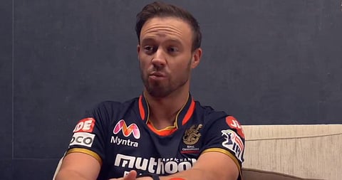 Royal Challengers Bangalore batsman AB de Villiers. (Photo| Twitter/ @RCBTweets)