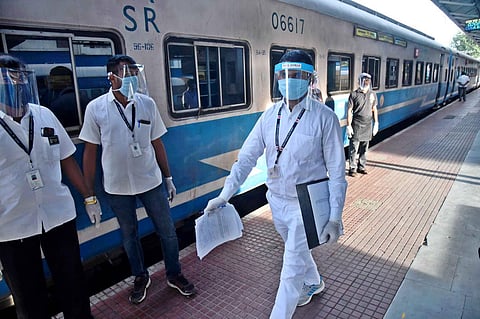 After two months of lockdown, Southern Railway resumed services on June 1. (Photo| EPS/ A Raja Chidambaram)