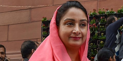 Former Processing Industries Minister Harsimrat Kaur Badal (Photo | PTI)