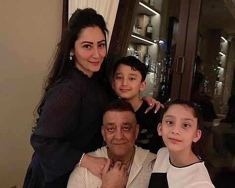 Sanjay Dutt with wife Maanayata and children (Photo | Maanayata Dutt, Instagram)