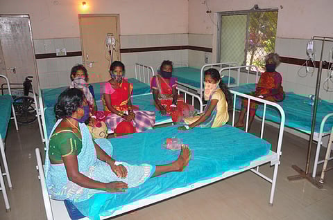 About 20 tribals are admitted to KGH as per suggestion of the ITDA project officer. (Photo | EPS/G satyanarayana)