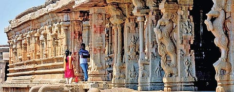 Tourists at the Vijaya Vittala Temple (File photo)