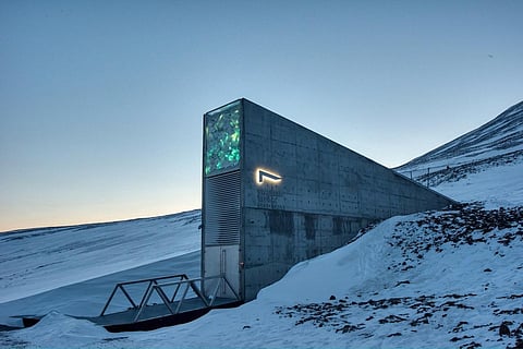 The Global Seed Vault in Svalbard. (Photo | Twitter)
