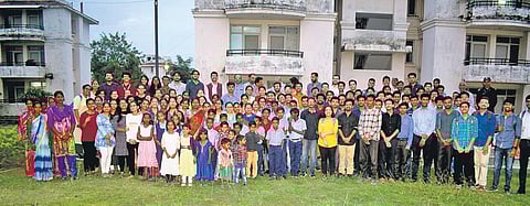 The Apna School started under open sky and shifted to a parking space in AIIMS premises. It was allotted a Type-III quarter later | EXPRESS