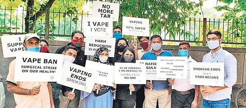 An online protest rally was also organised where ex-smokers, vapers and their family members, along with global health, legal and advocacy experts expressed anger over the arbitrary ban.