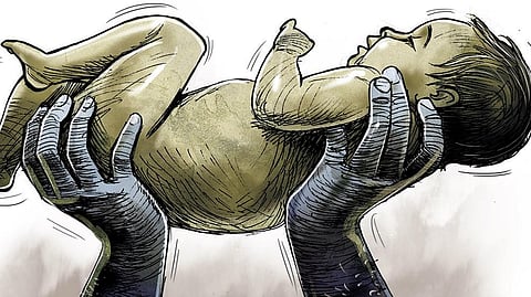 During the postmortem, doctors found that the child was allegedly poisoned.