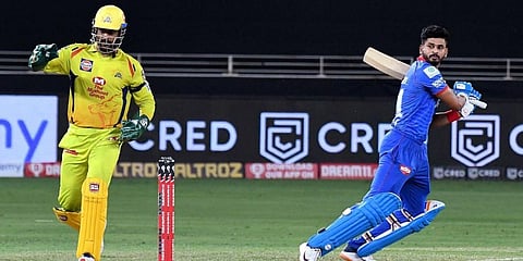 All-round performance by Delhi Capitals guided them to 44 runs victory over Chennai Super Kings (CSK) at the Dubai International Stadium on Friday. (Photo | ANI)