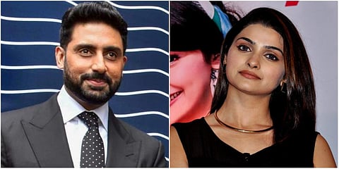 Abhishek Bachchan (L) and Prachi Desai (File photo| PTI and AFP)