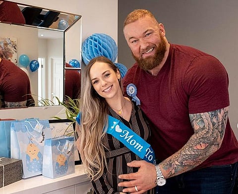 Hafthor Bjornsson and his wife Kelsey Henson (Photo | Hafthor Bjornssom, Instagram)
