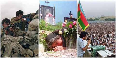 Armenia and Azerbaijan, two ex-Soviet republics in the Caucasus, are locked in a decades-long territorial dispute with deadly fighting erupting Sunday. Here are the key issues surrounding their conflict. (Photos | AFP)