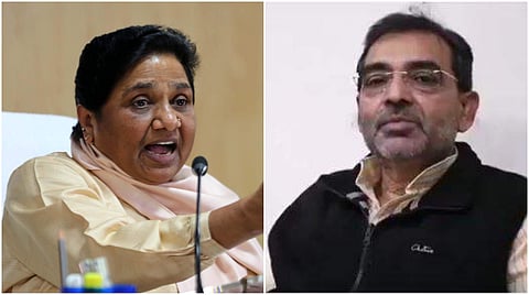BSP supremo Mayawati and RLSP chief Upendra Kushwaha. (Photo| EPS/ Twitter)