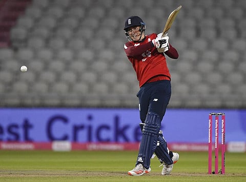 England's Tom Banton bats during the third Twenty20 cricket match (Photo | AP)