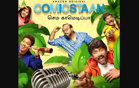 Prominent comedians like Praveen Kumar, Karthik Kumar and Rajmohan will be mentoring and judging contestants over eight episodes to find the best in the Tamil stand-up scene. (Photo | Twitter)