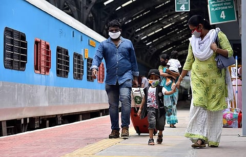 Passengers at Egmore railway station  (File Photo | R Sathish Babu/EPS)