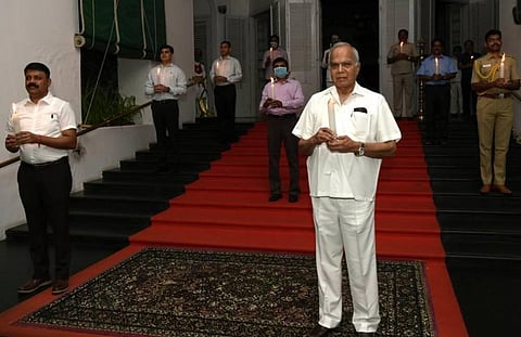 Tamil Nadu Governor Banwarilal Purohit at Raj Bhavan in Chennai (Photo | Express)