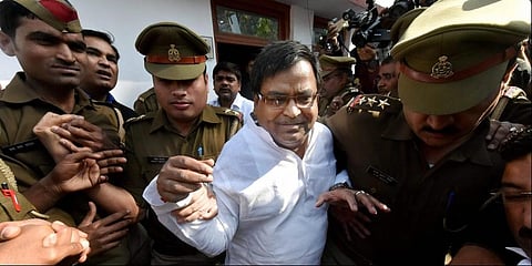 Former Uttar Pradesh Mining Minister Gayatri Prajapati (Photo | PTI)