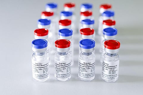 Russian Direct Investment Fund shows the vaccine against the coronavirus disease which in undergoign human trials. (File Photo | AFP)