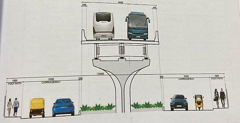 Design of the proposed grade separators which would be coming to 15 junctions of Chennai. (Photo | Special arrangement)