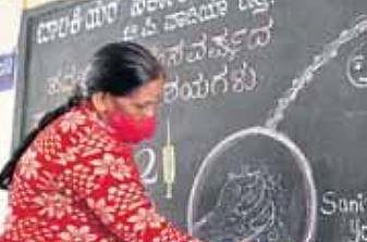 Preparations under way to welcome students back to school in Bengaluru on Thursday | Meghana Sastry
