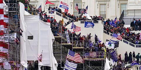 A violent mob loyal to President Donald Trump stormed the US Capitol and forced lawmakers into hiding, in a stunning attempt to overturn America’s presidential election. (File Photo | AP)
