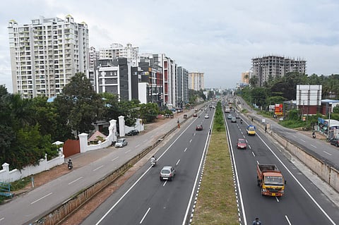 Aerial view of NH 66 bypass stretch (Photo | B P Deepu, EPS)