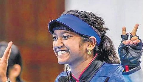 India’s Elavenil Valarivan clinched the gold medal in the 10m air rifle mixed team event at the 16th Asian Shooting Championship.