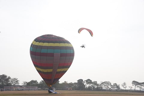 The winners of this championship are eligible to participate in the International ParaMotor Championship to be held in Thailand (Photo | Express)