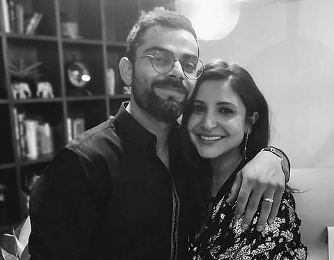 Bollywood actress Anushka Sharma with her husband and Indian cricket team captain Virat Kohli (Photo | Anushka Sharma Instagram)