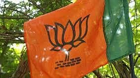 BJP flag.