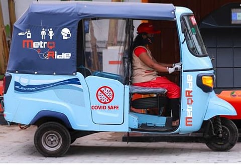 Metro ride auto service. (Photo | Express)