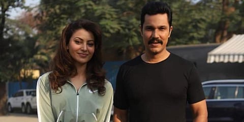 Urvashi Rautela (L) and Randeep Hooda (Photo| Twitter/ @jiostudios)