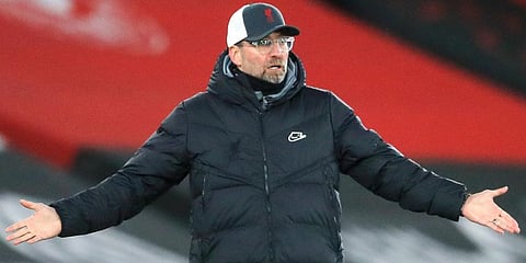 Liverpool manager Jurgen Klopp (Photo | AP)