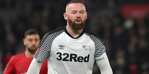 Wayne Rooney joined Derby County at the start of the 2020/21 season. (Photo | AP)