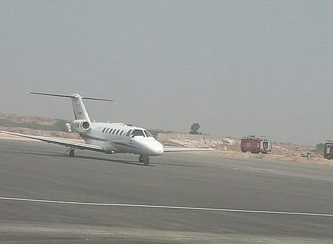 Turbo Airlines company conducted Trial Run at the new Orvakal Airport (File Photo | EPS)