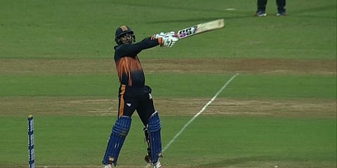 Skipper Ambati Rayudu helped his side reach the target in 17.1 overs. (Photo | BCCI Twitter)