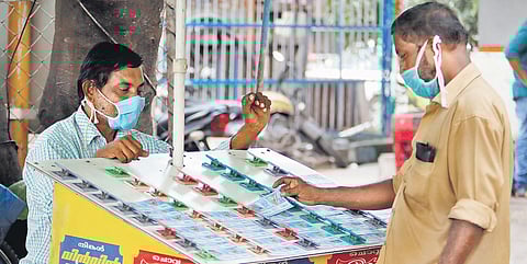 Image of a lottery seller used for representational purposes (Photo | Express)