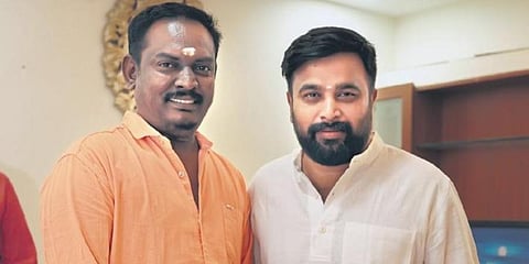 Sasikumar with Virumaandi