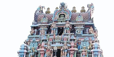 Temple enshrining a unique Garuda