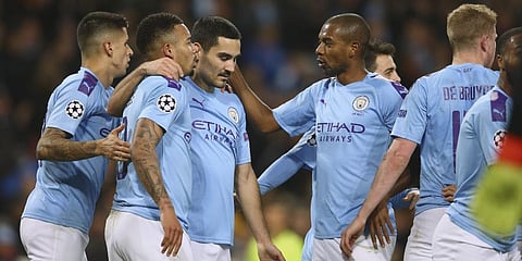Manchester City football stars (Photo | AP)