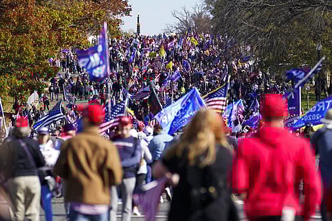 Supporters of President Donald Trump attend pro-Trump marches. (File Photo |AP)