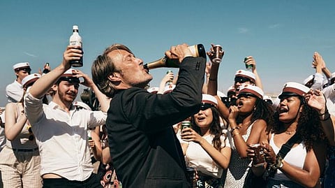 Still of Mads Mikkelsen from 'Another Round' (Photo | TIFF)
