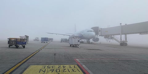 Indigo's 6E-6389 from Lucknow had a successful touchdown on the South Runway at Bengaluru Airport