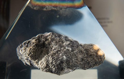 The Moon rock. (Photo| AFP)