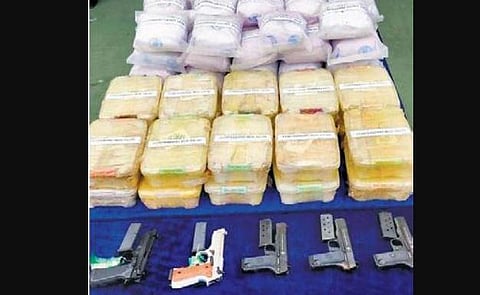 Drugs, pistols and cell phones seized by the NCB in November | EXPRESS