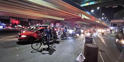 The traffic scene at Vyttila junction on Sunday. (Photo| A Sanesh, EPS)