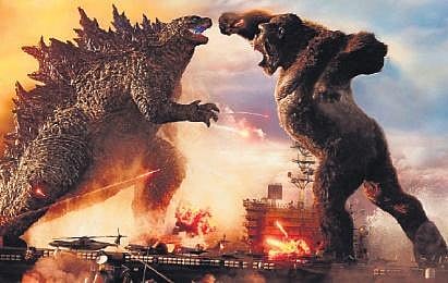 A still from trailer of Godzilla vs. Kong.